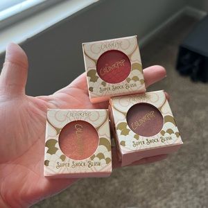 LOT OF 3 COLOURPOP SUPERSHOCK BLUSHES